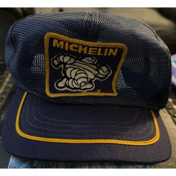 Vintage Michelin Tires Trucker SnapBack Hat - Picture 1 of 3
